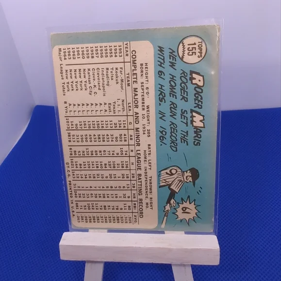 1965 Topps #155 Roger MarisYankees